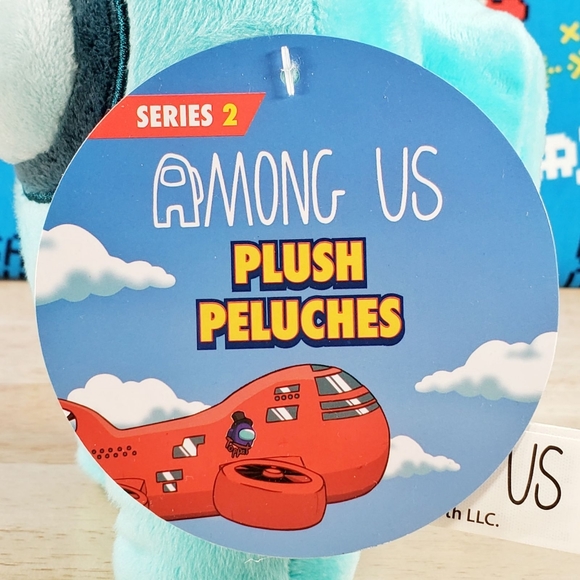 Among Us BLUE CREWMATE 7" w/ Red Beanie 2022 Series 2 100% Genuine Toikido Plush - Picture 10 of 11